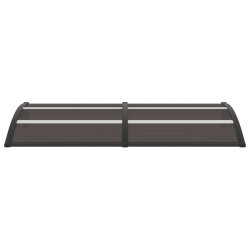 vidaXL Marquesina para puerta PC negro 200x80 cm 
