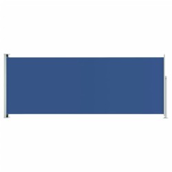 vidaXL Toldo lateral retráctil de jardín azul 117x300 cm