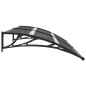 vidaXL Marquesina para puerta PC negro 200x80 cm vidaXL Marquesina para puerta PC negro 200x80 cm