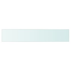 vidaXL Panel de estante vidrio claro 80x15 cm