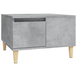 vidaXL Mesa de centro madera contrachapada gris hormigón 55x55x36,5 cm