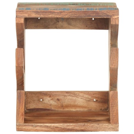 vidaXL Soporte para monopatín de pared madera reciclada 25x20x30 cm