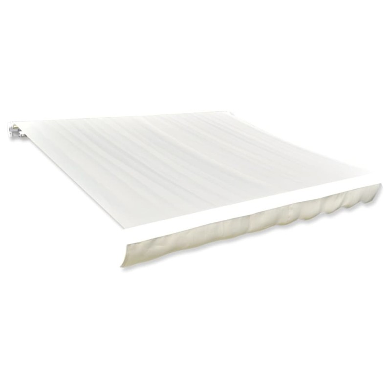vidaXL Toldo de lona blanco crema 450x300 cm vidaXL Toldo de lona blanco crema 450x300 cm