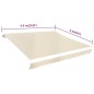 vidaXL Toldo de lona blanco crema 450x300 cm vidaXL Toldo de lona blanco crema 450x300 cm