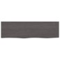 vidaXL Estante de pared madera roble tratada marrón oscuro 100x30x2 cm vidaXL Estante de pared madera roble tratada marrón oscuro 100x30x2 cm