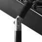 vidaXL Sombrilla de 3 niveles con poste de aluminio antracita 3 m
