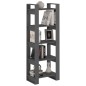 vidaXL Estantería/divisor de espacios madera maciza gris 60x35x160 cm vidaXL Estantería/divisor de espacios madera maciza gris 60x35x160 cm
