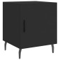 vidaXL Mesita de noche madera de ingeniería negro 40x40x50 cm vidaXL Mesita de noche madera de ingeniería negro 40x40x50 cm