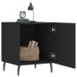 vidaXL Mesita de noche madera de ingeniería negro 40x40x50 cm vidaXL Mesita de noche madera de ingeniería negro 40x40x50 cm