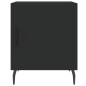 vidaXL Mesita de noche madera de ingeniería negro 40x40x50 cm vidaXL Mesita de noche madera de ingeniería negro 40x40x50 cm