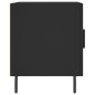 vidaXL Mesita de noche madera de ingeniería negro 40x40x50 cm vidaXL Mesita de noche madera de ingeniería negro 40x40x50 cm