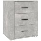 vidaXL Mesita de noche madera contrachapada gris hormigón 50x36x60 cm vidaXL Mesita de noche madera contrachapada gris hormigón 50x36x60 cm
