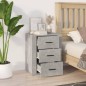 vidaXL Mesita de noche madera contrachapada gris hormigón 50x36x60 cm vidaXL Mesita de noche madera contrachapada gris hormigón 50x36x60 cm