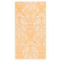 vidaXL Alfombra de exterior PP naranja y blanco 80x150 cm vidaXL Alfombra de exterior PP naranja y blanco 80x150 cm