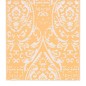 vidaXL Alfombra de exterior PP naranja y blanco 80x150 cm vidaXL Alfombra de exterior PP naranja y blanco 80x150 cm