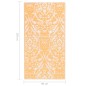 vidaXL Alfombra de exterior PP naranja y blanco 80x150 cm vidaXL Alfombra de exterior PP naranja y blanco 80x150 cm