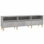 vidaXL Mueble de TV madera contrachapada gris hormigón 150x30x44,5 cm