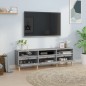vidaXL Mueble de TV madera contrachapada gris hormigón 150x30x44,5 cm
