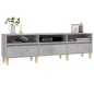 vidaXL Mueble de TV madera contrachapada gris hormigón 150x30x44,5 cm