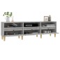 vidaXL Mueble de TV madera contrachapada gris hormigón 150x30x44,5 cm
