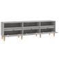 vidaXL Mueble de TV madera contrachapada gris hormigón 150x30x44,5 cm