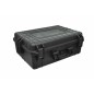 vidaXL Maletín rígido de transporte negro con espuma 35 litros 