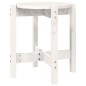 vidaXL Mesa de centro de madera maciza de pino blanco Ø42,5x45 cm vidaXL Mesa de centro de madera maciza de pino blanco Ø42,5x45 cm