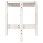 vidaXL Mesa de centro de madera maciza de pino blanco Ø42,5x45 cm vidaXL Mesa de centro de madera maciza de pino blanco Ø42,5x45 cm