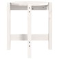 vidaXL Mesa de centro de madera maciza de pino blanco Ø42,5x45 cm vidaXL Mesa de centro de madera maciza de pino blanco Ø42,5x45 cm