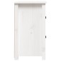 vidaXL Mesita de noche madera maciza de pino blanco 40x35x61,5 cm vidaXL Mesita de noche madera maciza de pino blanco 40x35x61,5 cm