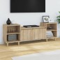 vidaXL Mueble para TV madera contrachapada roble Sonoma 160x35x55 cm vidaXL Mueble para TV madera contrachapada roble Sonoma 160x35x55 cm