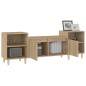 vidaXL Mueble para TV madera contrachapada roble Sonoma 160x35x55 cm vidaXL Mueble para TV madera contrachapada roble Sonoma 160x35x55 cm