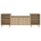 vidaXL Mueble para TV madera contrachapada roble Sonoma 160x35x55 cm vidaXL Mueble para TV madera contrachapada roble Sonoma 160x35x55 cm