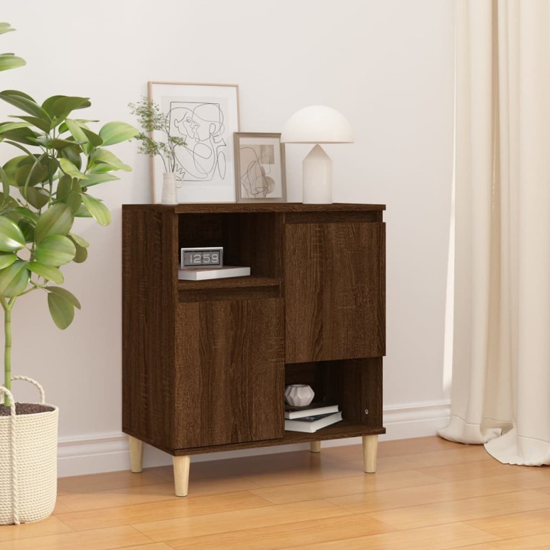 vidaXL Aparador madera contrachapada marrón roble 60x35x70 cm vidaXL Aparador madera contrachapada marrón roble 60x35x70 cm