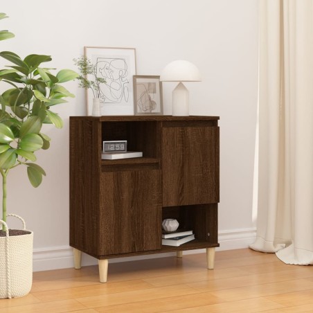vidaXL Aparador madera contrachapada marrón roble 60x35x70 cm