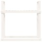 vidaXL Leñero de madera maciza de pino blanco 110x35x108,5 cm vidaXL Leñero de madera maciza de pino blanco 110x35x108,5 cm