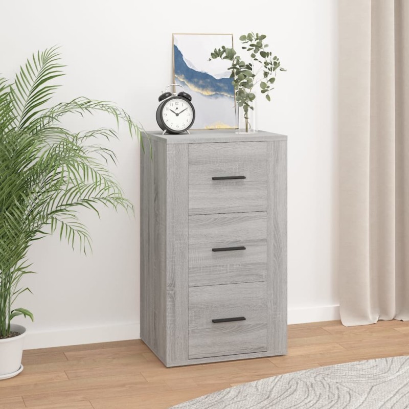 vidaXL Aparador de madera contrachapada gris Sonoma 40x33x70 cm vidaXL Aparador de madera contrachapada gris Sonoma 40x33x70 cm
