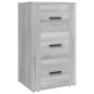 vidaXL Aparador de madera contrachapada gris Sonoma 40x33x70 cm vidaXL Aparador de madera contrachapada gris Sonoma 40x33x70 cm