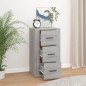 vidaXL Aparador de madera contrachapada gris Sonoma 40x33x70 cm vidaXL Aparador de madera contrachapada gris Sonoma 40x33x70 cm