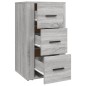 vidaXL Aparador de madera contrachapada gris Sonoma 40x33x70 cm vidaXL Aparador de madera contrachapada gris Sonoma 40x33x70 cm