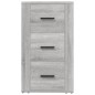 vidaXL Aparador de madera contrachapada gris Sonoma 40x33x70 cm vidaXL Aparador de madera contrachapada gris Sonoma 40x33x70 cm
