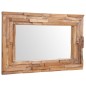 vidaXL Espejo decorativo de teca 90x60 cm rectangular vidaXL Espejo decorativo de teca 90x60 cm rectangular
