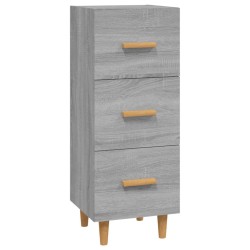 vidaXL Aparador madera de ingeniería gris Sonoma 34,5x34x90 cm