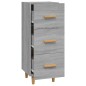 vidaXL Aparador madera de ingeniería gris Sonoma 34,5x34x90 cm vidaXL Aparador madera de ingeniería gris Sonoma 34,5x34x90 cm