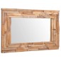 vidaXL Espejo decorativo de teca 90x60 cm rectangular vidaXL Espejo decorativo de teca 90x60 cm rectangular