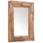 vidaXL Espejo decorativo de teca 90x60 cm rectangular vidaXL Espejo decorativo de teca 90x60 cm rectangular