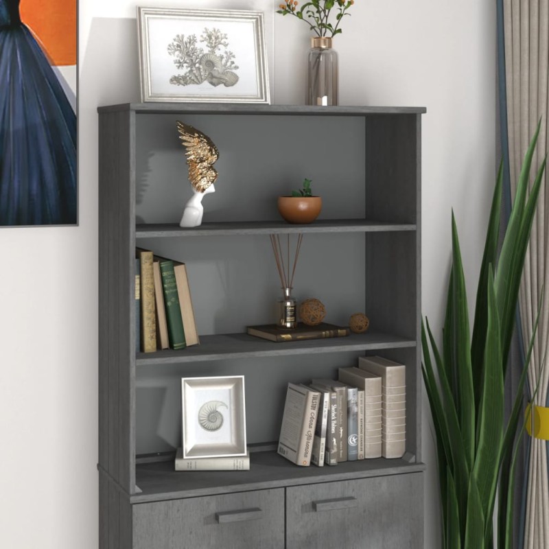 vidaXL Aparador superior HAMAR pino macizo gris oscuro 85x35x100 cm vidaXL Aparador superior HAMAR pino macizo gris oscuro 85x35x100 cm