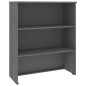vidaXL Aparador superior HAMAR pino macizo gris oscuro 85x35x100 cm vidaXL Aparador superior HAMAR pino macizo gris oscuro 85x35x100 cm