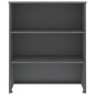 vidaXL Aparador superior HAMAR pino macizo gris oscuro 85x35x100 cm vidaXL Aparador superior HAMAR pino macizo gris oscuro 85x35x100 cm