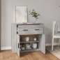 vidaXL Aparador de madera contrachapada gris Sonoma 80x33x70 cm vidaXL Aparador de madera contrachapada gris Sonoma 80x33x70 cm